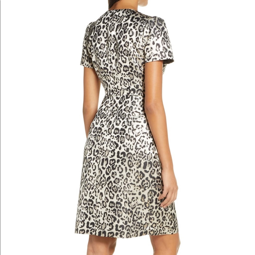 Rachel Parcell 🐆 Women’s Metallic Leopard Print Dress XS NWOT - Picture 2 of 6
